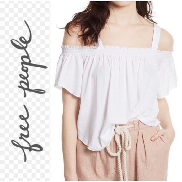 NWOT Free People Darling Off The Shoulder Top - Picture 1 of 5